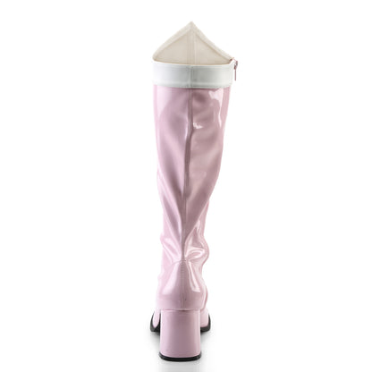 Funtasma Bottes pour femmes Gogo-306 B. Pink-wht Stretch Pat