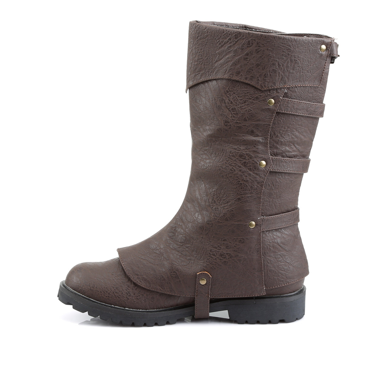 Funtasma Mens Boots GOTHAM-105 Brown Distressed Pu