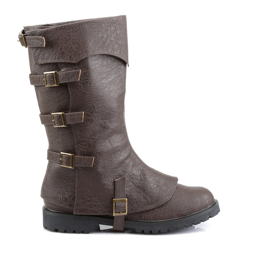 Funtasma Bottes pour hommes GOTHAM-105 PU en détresse brun