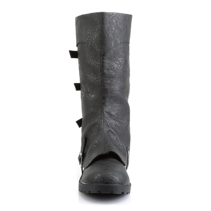 Funtasma Bottes pour hommes GOTHAM-105 Blk Pu en détresse