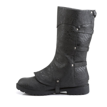 Funtasma Bottes pour hommes GOTHAM-105 Blk Pu en détresse