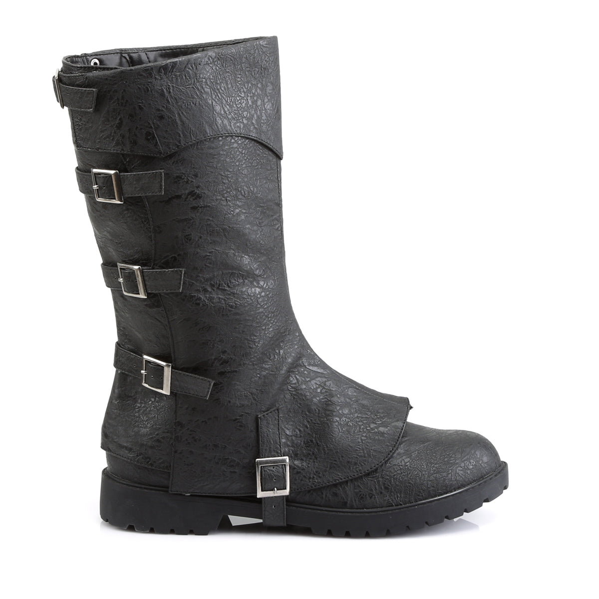Funtasma Bottes pour hommes GOTHAM-105 Blk Pu en détresse