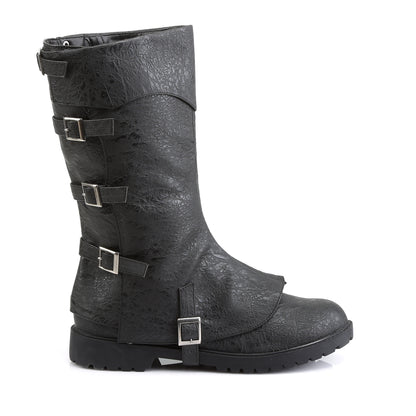 Funtasma Bottes pour hommes GOTHAM-105 Blk Pu en détresse