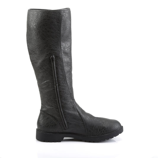 Funtasma Bottes pour hommes GOTHAM-109 BLK PU en détresse