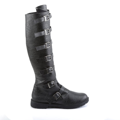 Funtasma Bottes pour hommes GOTHAM-110 BLK PU en détresse