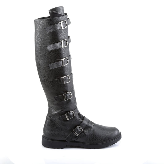 Funtasma Bottes pour hommes GOTHAM-110 BLK PU en détresse