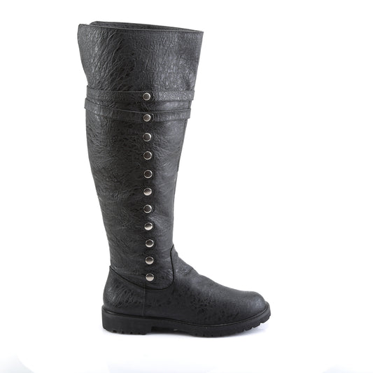 Funtasma Bottes pour hommes GOTHAM-120 BLK PU en détresse