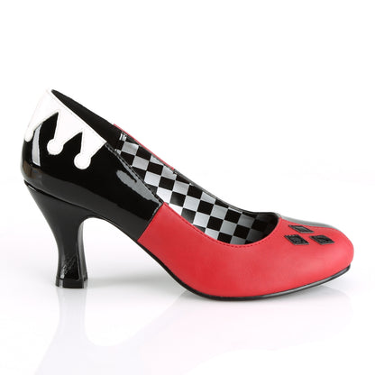 Funtasma Pompes de Womens HARLEY-42 Blk Pat-Red-Wht Pu