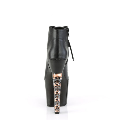 Pleaser  Bottines HEX-1005 Blk Faux Cuir / Blk Faux Cuir