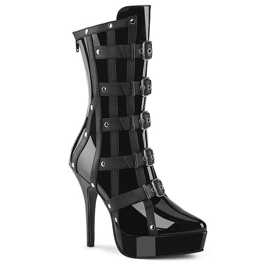 Devious Women's Platforms INDULGE-1038 Blk Pat