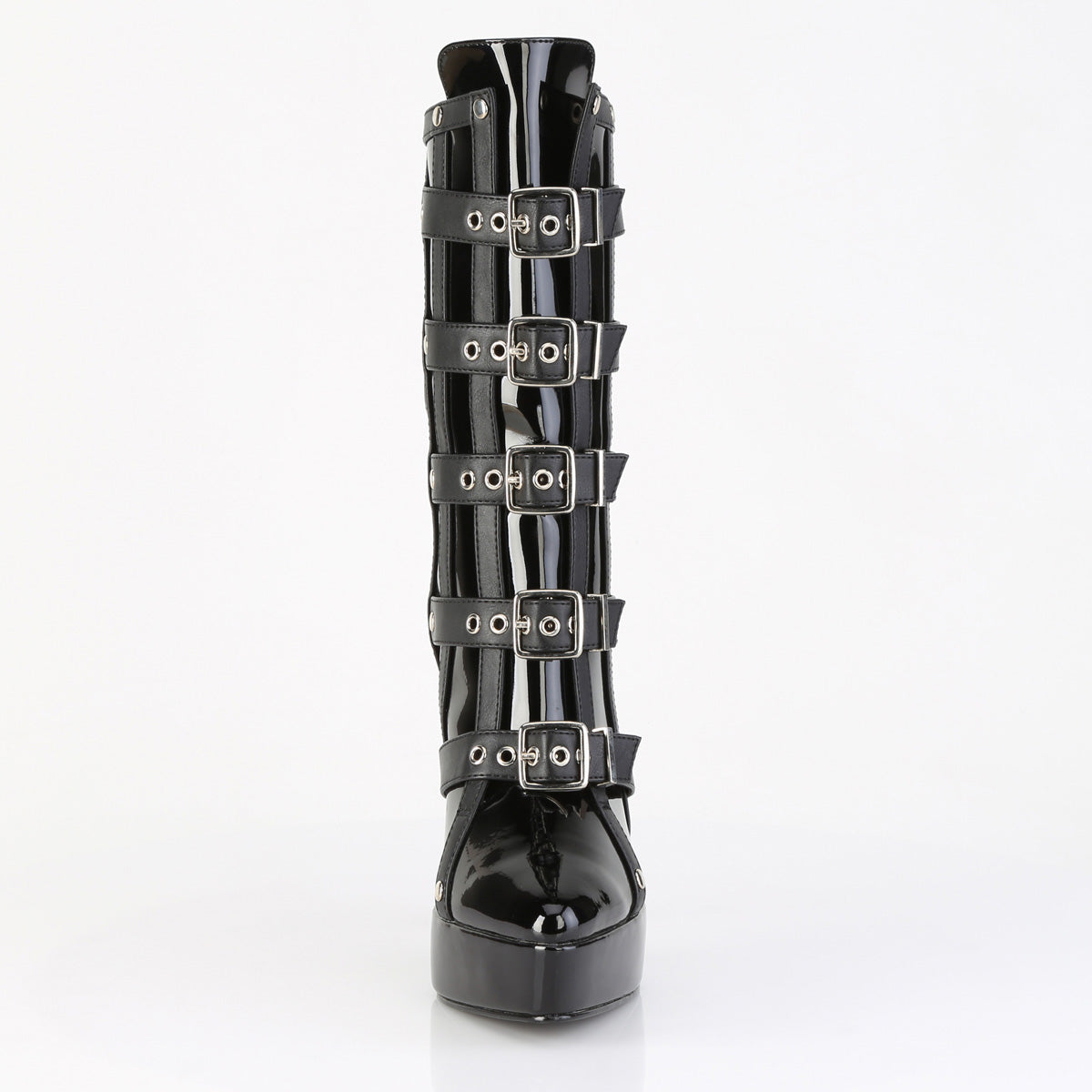 Devious Women's Platforms INDULGE-1038 Blk Pat