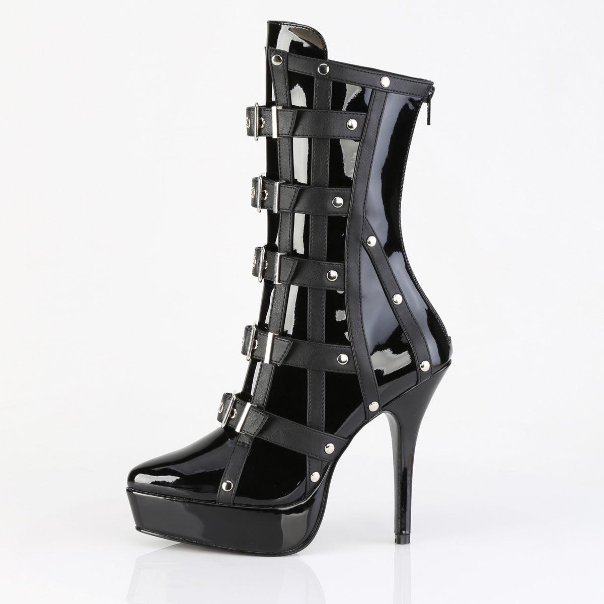 Devious Women's Platforms INDULGE-1038 Blk Pat