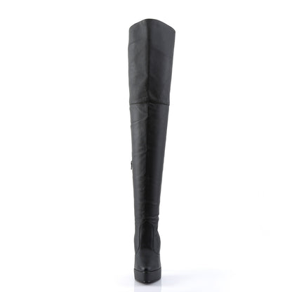 Devious Pompes pour femmes INDULGE-3011 Cuir BLK (P)