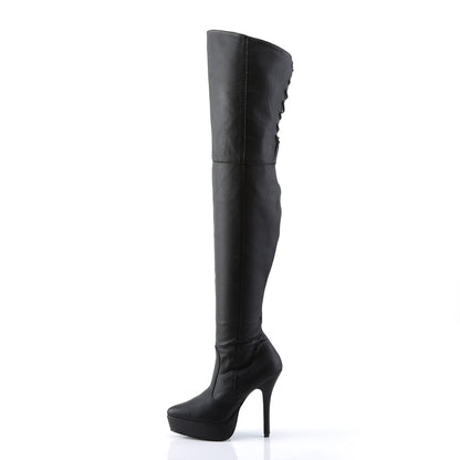 Devious Pompes pour femmes INDULGE-3011 Cuir BLK (P)