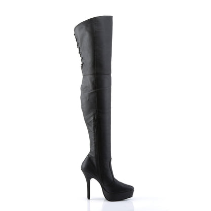 Devious Pompes pour femmes INDULGE-3011 Cuir BLK (P)