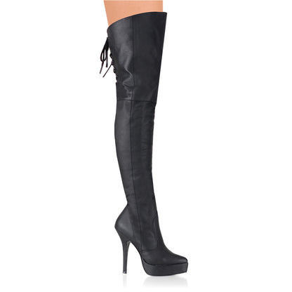 Devious Pompes pour femmes INDULGE-3011 Cuir BLK (P)