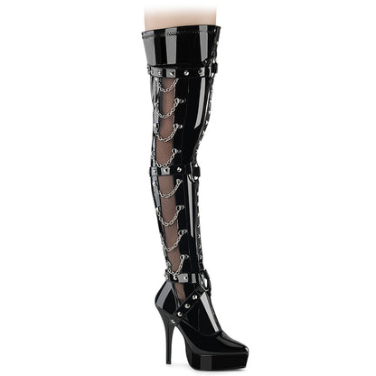 Devious Women's Platforms INDULGE-3026 Blk Pat