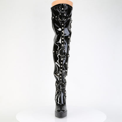 Devious Women's Platforms INDULGE-3026 Blk Pat