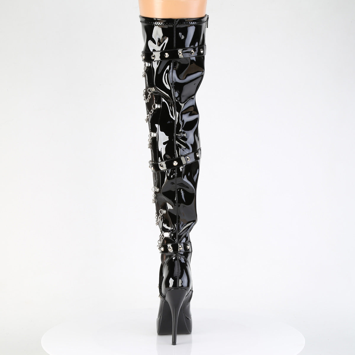 Devious Women's Platforms INDULGE-3026 Blk Pat