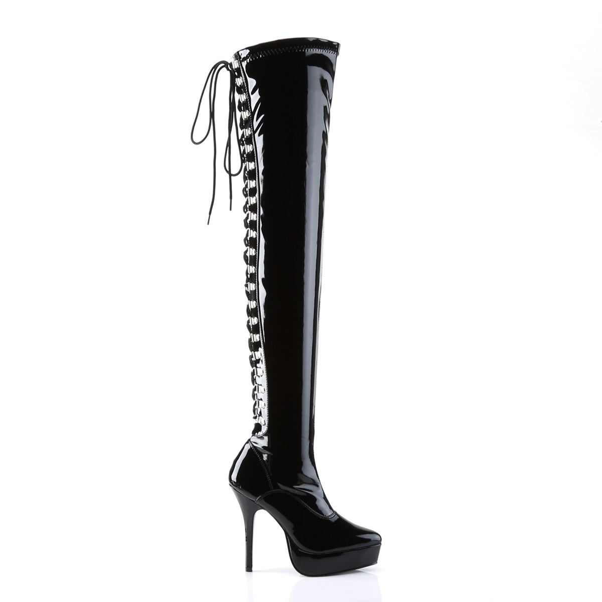 Devious Pompes pour femmes INDULGE-3063 blk str pat