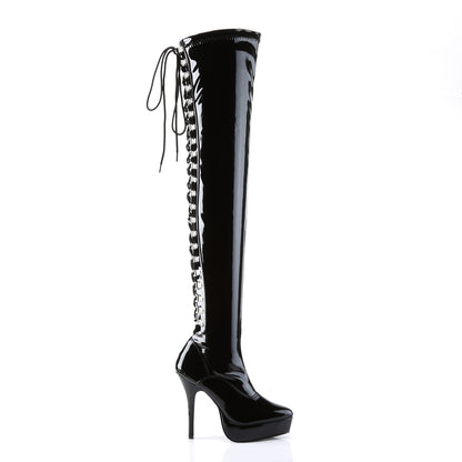 Devious Pompes pour femmes INDULGE-3063 blk str pat
