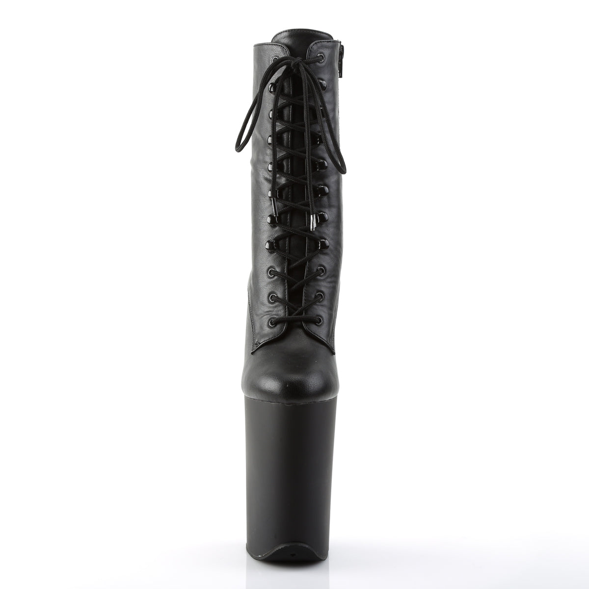Pleaser Bottines pour femmes INFINITY-1020 Blk Faux Cuir / Blk Matte