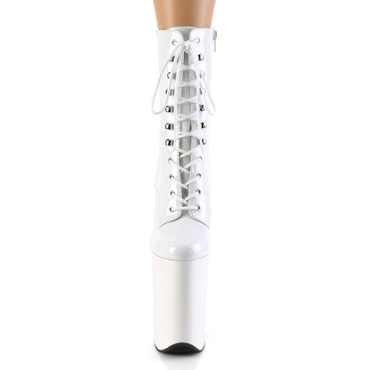 Pleaser Bottines pour femmes INFINITY-1020 wht pat / wht