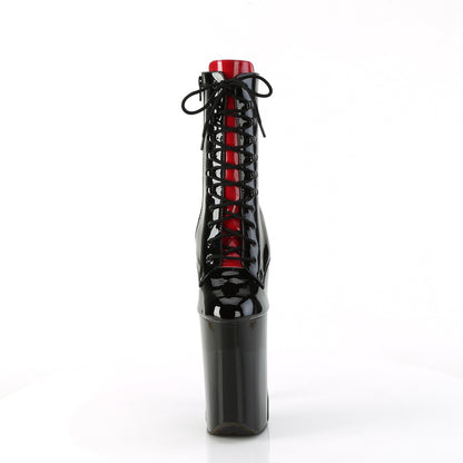 Pleaser  Bottines INFINITY-1020fh BLK-RED PAT / BLK-RED