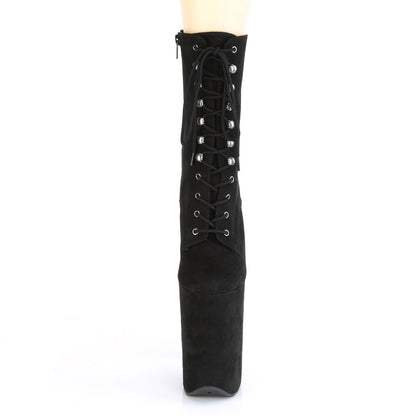 Pleaser Bottines pour femmes INFINITY-1020FS BLK FAUX SUDE / BLK FAUX SUDE