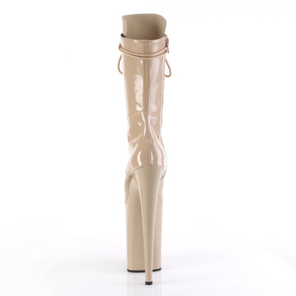 Pleaser  Bottines INFINITY-1050 Nude Pat / Nude