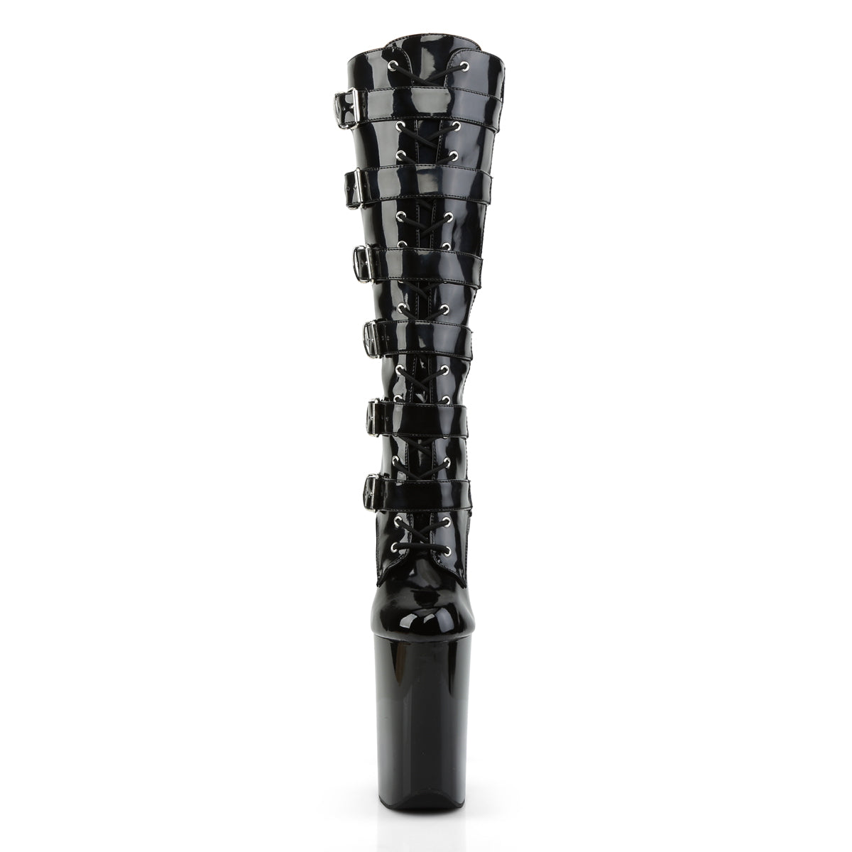 Pleaser Bottes pour femmes INFINITY-2049 BLK PAT / BLK