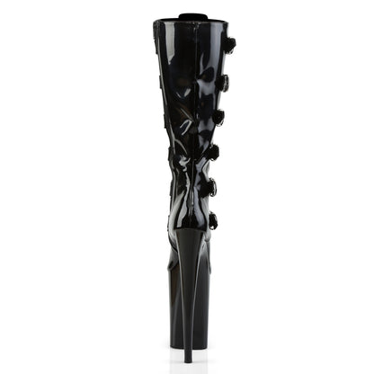Pleaser Bottes pour femmes INFINITY-2049 BLK PAT / BLK
