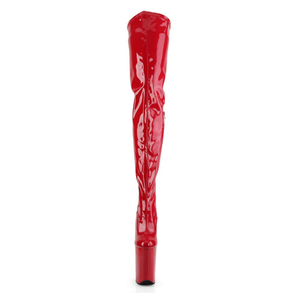 Pleaser Bottes pour femmes INFINITY-4000 rouge str pat / rouge