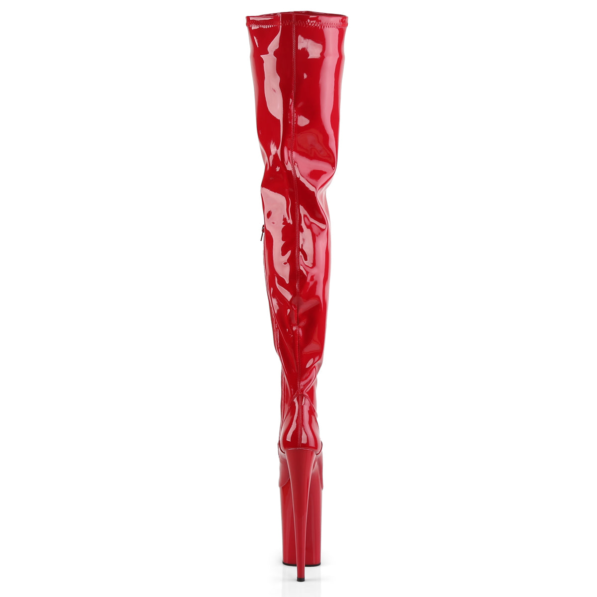 Pleaser Bottes pour femmes INFINITY-4000 rouge str pat / rouge