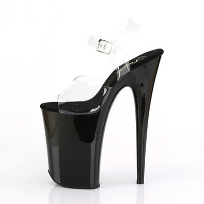 Pleaser Sandales pour femmes INFINITY-908 CLR / BLK