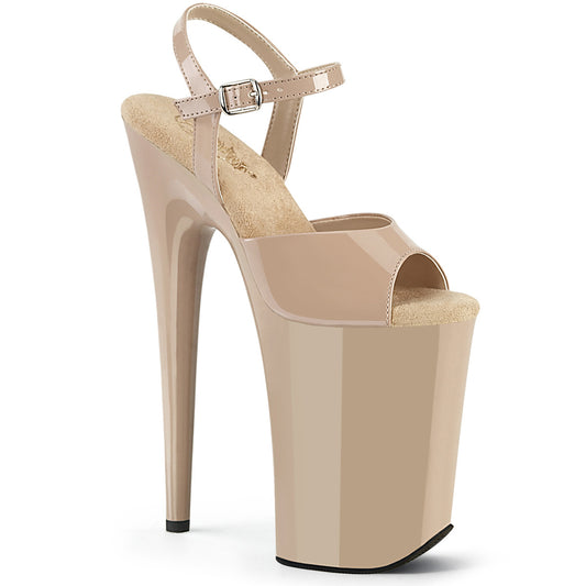 Pleaser  Des sandales INFINITY-909 Nude Pat / Nude