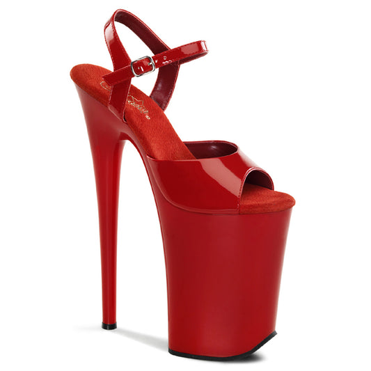 Pleaser Sandales pour femmes INFINITY-909 rouge / rouge