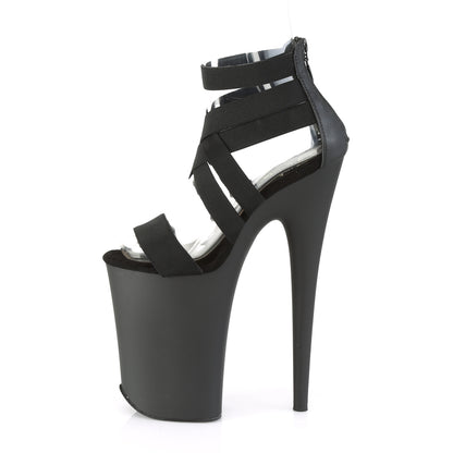 Pleaser Sandales pour femmes INFINITY-969 BLK BAND BAND-FAUX CUIR / BLK COMITÉ