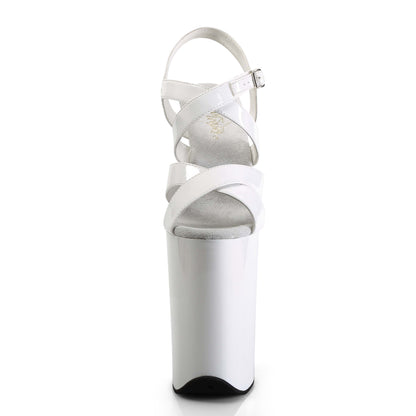 Pleaser Sandales pour femmes INFINITY-997 wht pat / wht