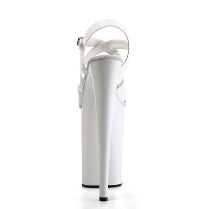 Pleaser Sandales pour femmes INFINITY-997 wht pat / wht