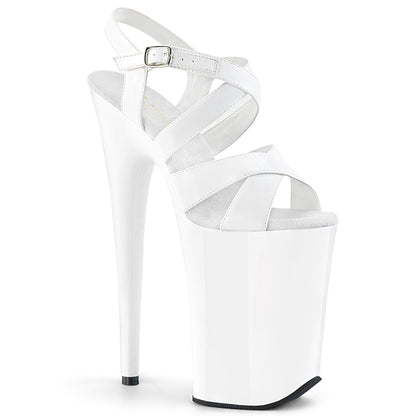 Pleaser Sandales pour femmes INFINITY-997 wht pat / wht