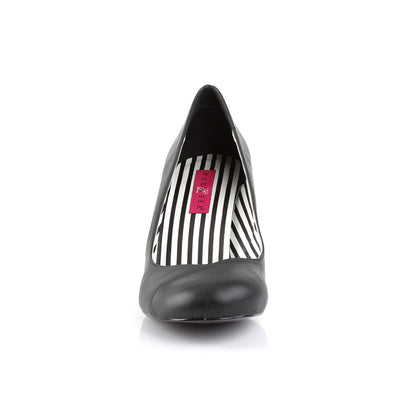 Pleaser Pink Label Pompes pour femmes JENNA-01 Cuir en faux BLK
