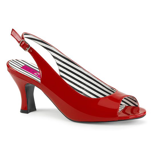 Pleaser Pink Label Womens Pumps JENNA-02 Red Pat