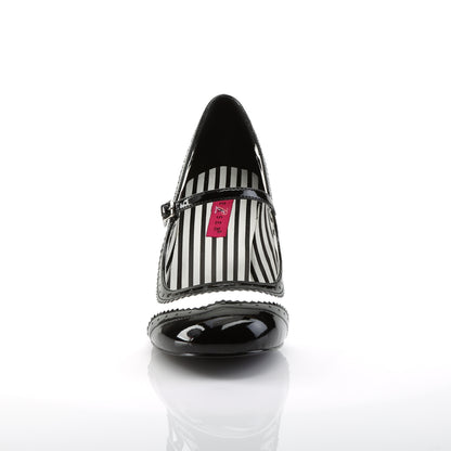 Pleaser Pink Label Pompes pour femmes JENNA-06 wht-blk pat