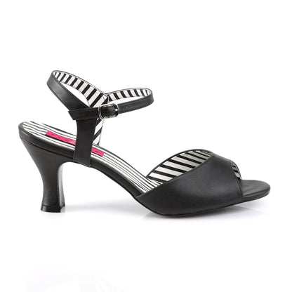 Pleaser Pink Label Womens Pumps JENNA-09 Blk Faux Leather