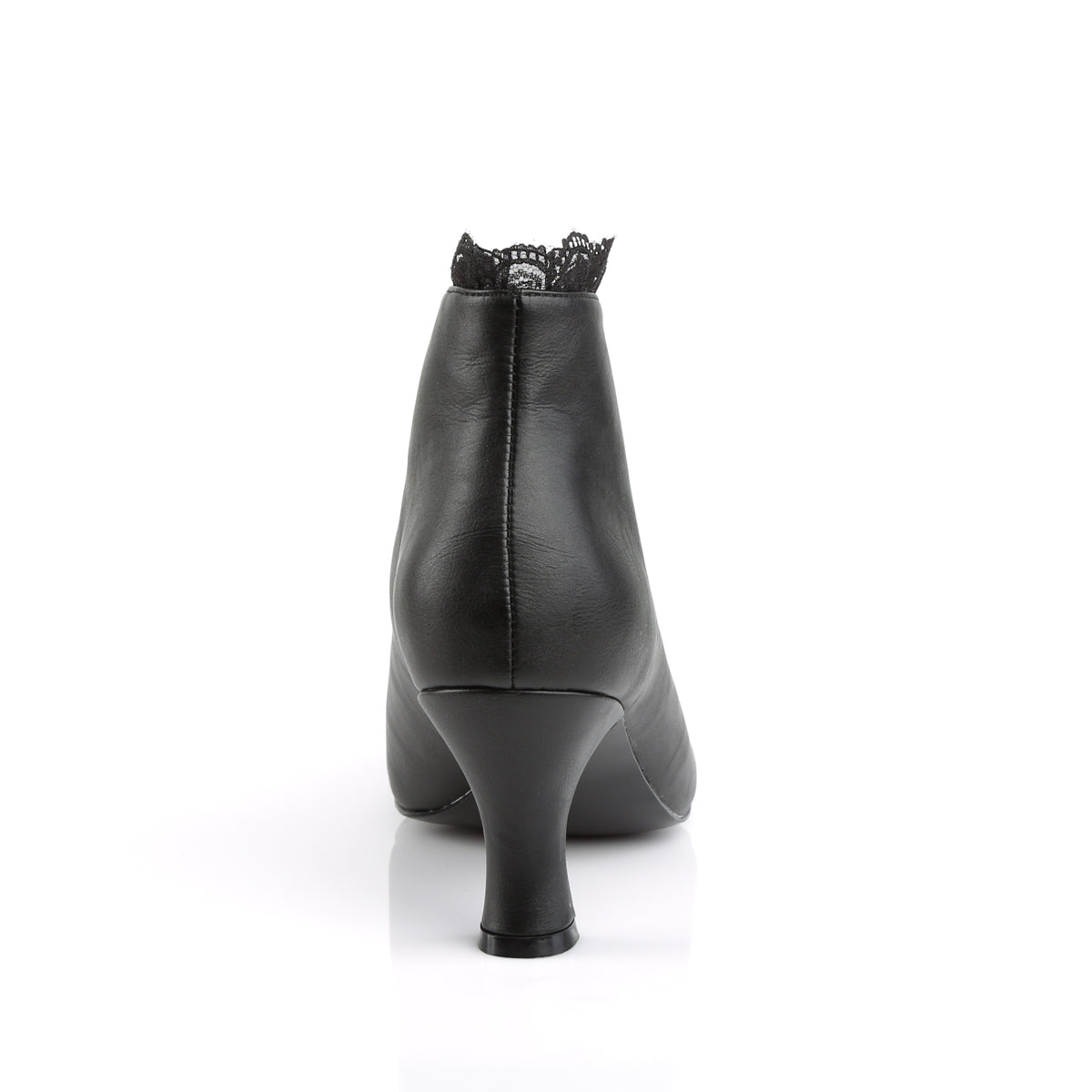 Pleaser Pink Label Bottines pour femmes JENNA-105 Blk Faux Cuir-dentelle
