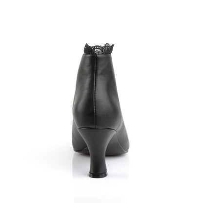 Pleaser Pink Label Bottines pour femmes JENNA-105 Blk Faux Cuir-dentelle