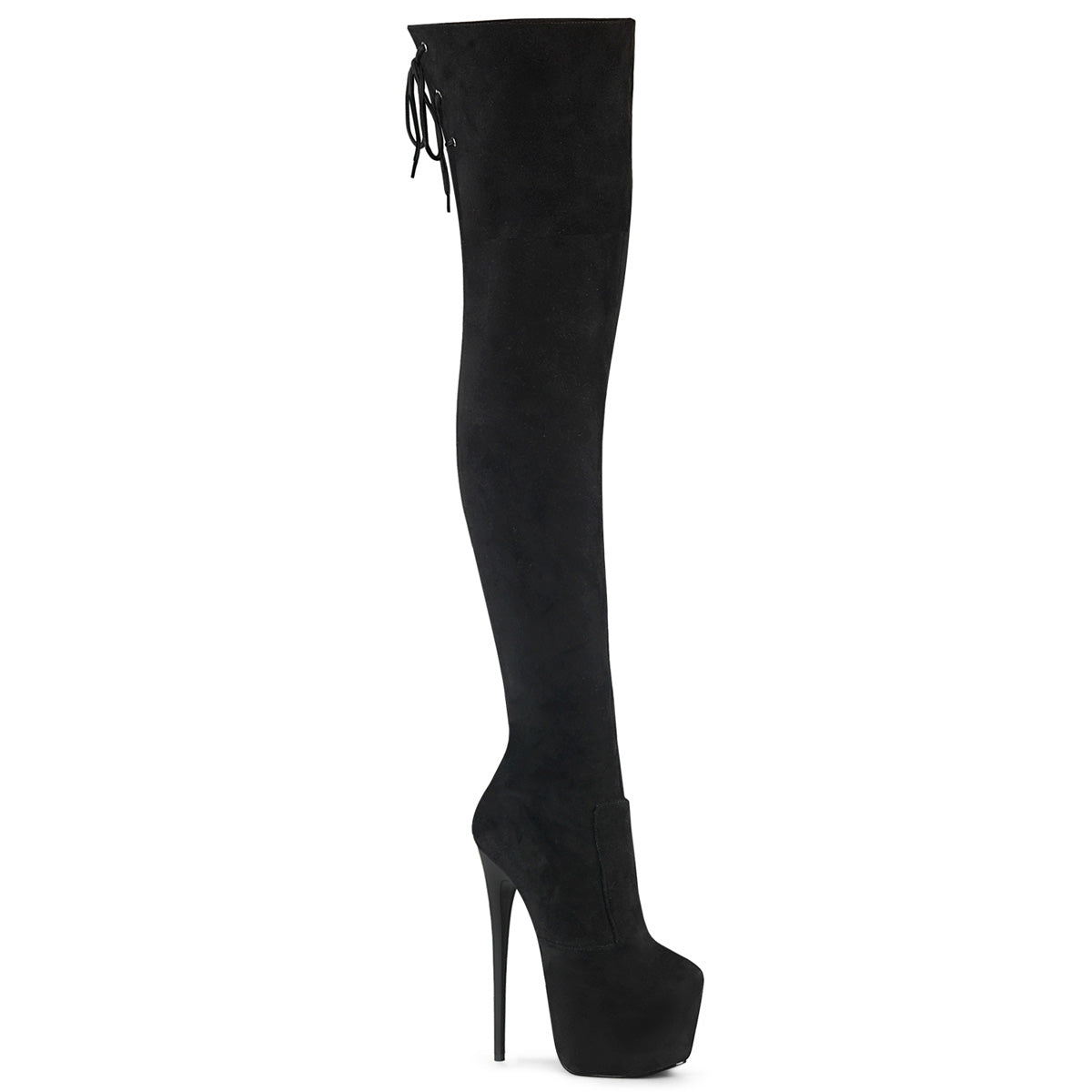 Pleaser Women's Platform Shoes JUBILANT-3007FS Blk Faux Suede