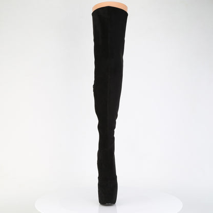 Pleaser Women's Platform Shoes JUBILANT-3007FS Blk Faux Suede