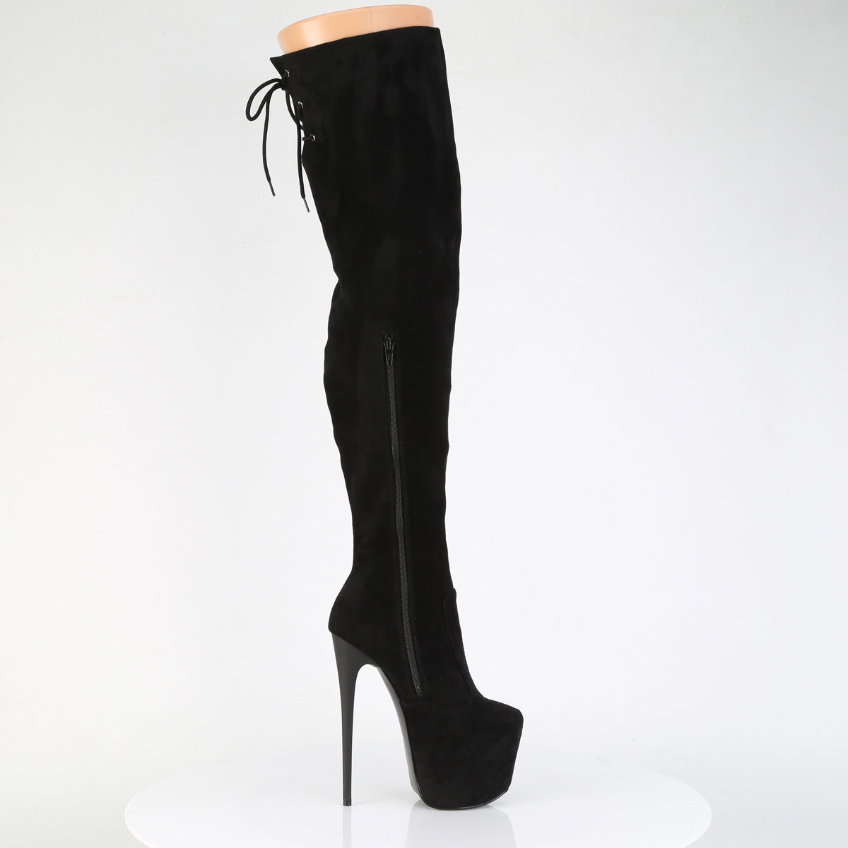 Pleaser Women's Platform Shoes JUBILANT-3007FS Blk Faux Suede